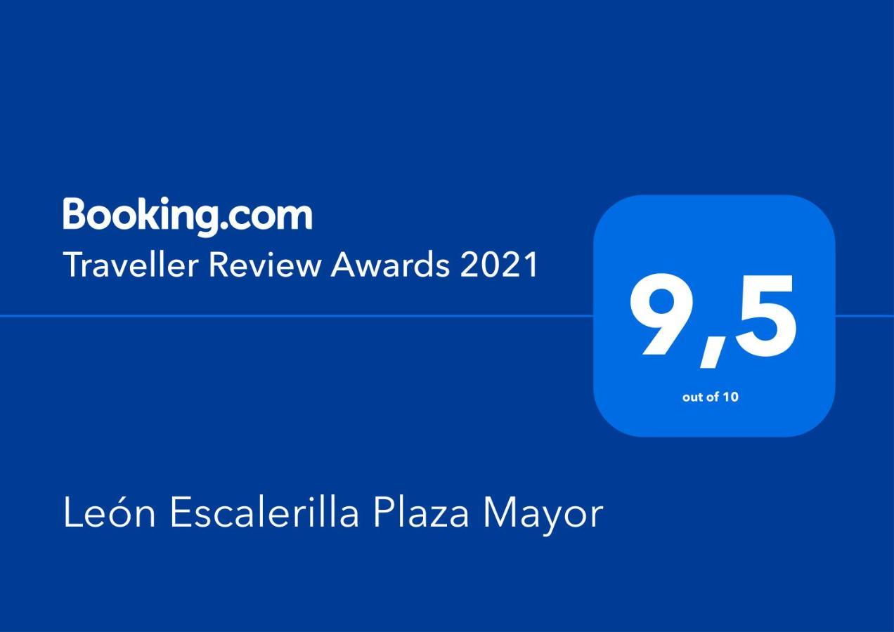León Escalerilla Plaza Mayor Leão Exterior foto